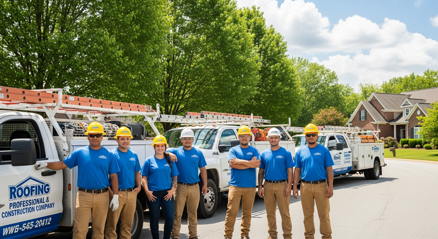 The Scenic City Pros crew on the job